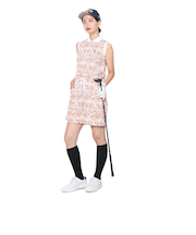 クランク(CLUNK)ゴルフウェア 氷撃 ノースリーブポロワンピース CL5RUQ16 ORG