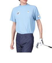 ゴルフウェア 半袖 吸水速乾 モックネックTシャツ 311Q5541-C42