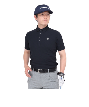 トミーアーマー（Tommy Armour）ゴルフウェア 半袖 ベーシックショートスリーブポロシャツ TAES24B030100 BLK