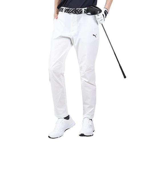 プーマ（PUMA）ゴルフウェア ハイパーストレッチ チドリ スリムテーパードパンツ 627654-01
