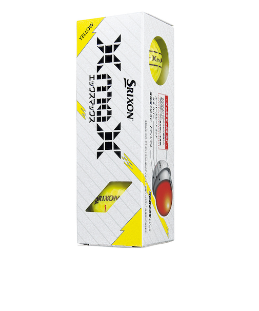 ゴルフボール XmaX YEL スリーブ(3個入り)