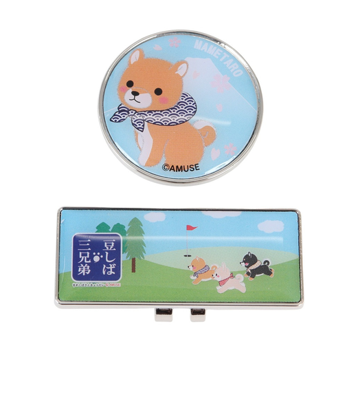 ホクシン（Hokushin）ゴルフマーカー 豆しば三兄弟 豆太郎 CLMK MK412