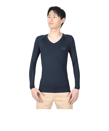 ROSASEN（ROSASEN）ゴルフ インナー キシリトールナイロン長袖Vネック 044-21312-098