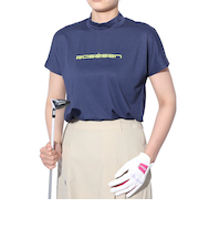 ROSASEN(ROSASEN)ゴルフウェア モックネック 半袖 ストレッチボーダー 045-21344-098