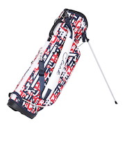 クランク（CLUNK）ゴルフ キャディバッグ 軽量 スタンド式 9型 5分割 撥水 グラフィティ 90 CL5RNC50 RED