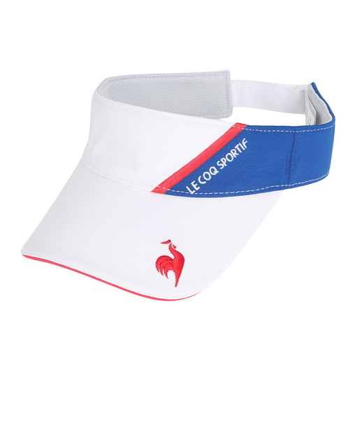 ルコックスポルティフ（lecoqsportif）ゴルフ シーズンモチーフ 切り替えサンバイザー QGCXJC54 WH00