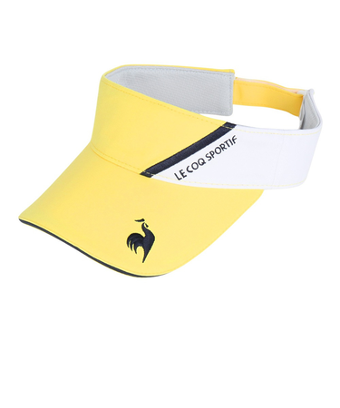 ルコックスポルティフ（lecoqsportif）ゴルフ シーズンモチーフ 切り替えサンバイザー QGCXJC54 YL00