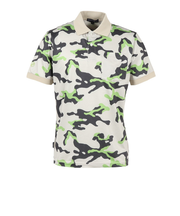 ROSASEN(ROSASEN)ゴルフウェア 吸水速乾 クールコア カモフラプリント 半袖ポロシャツ 044-21342-051