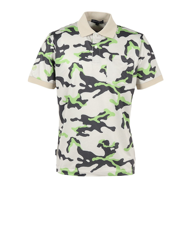 ROSASEN（ROSASEN）ゴルフウェア 吸水速乾 クールコア カモフラプリント 半袖ポロシャツ 044-21342-051
