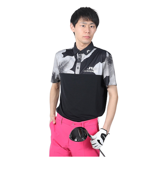 J.LINDEBERG（J.LINDEBERG）ゴルフウェア 吸水速乾 カラーブロック バックブリッジポロシャツ 071-21351-019