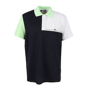 J.LINDEBERG（J.LINDEBERG）ゴルフウェア 吸水速乾 カラーブロック半袖ポロ 071-21451-098