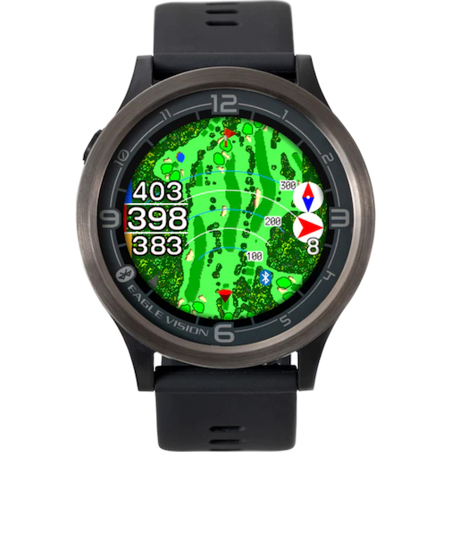 ゴルフ 距離計 ナビ スマートウォッチ ウォッチエースプロ ACE PRO EV‐337 ブラック