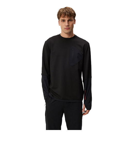 J.LINDEBERG(J.LINDEBERG)ゴルフウェア アウター 撥水 速乾 Alonso 長袖 クルーネックシャツ 071-31411-019