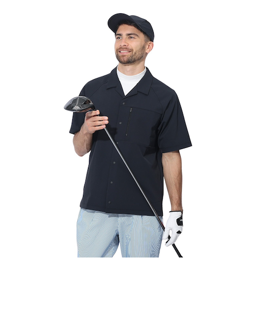 コブラ（Cobra）ゴルフウェア 半袖 吸水速乾 オープンカラーシャツ 631191-02