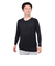 トミーアーマー（Tommy Armour）ゴルフウェア インナー 吸汗速乾 接触冷感 長袖 Vネックシャツ TAGC24S040051 BLK