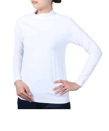トミーアーマー(Tommy Armour)ゴルフウェア インナー ベーシック モックネック 長袖シャツ TAGC24B080115 WHT