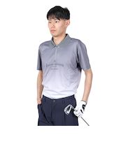 ROSASEN（ROSASEN）ゴルフウェア 吸水速乾 メランジ調カノコ半袖シャツ 044-21445-013