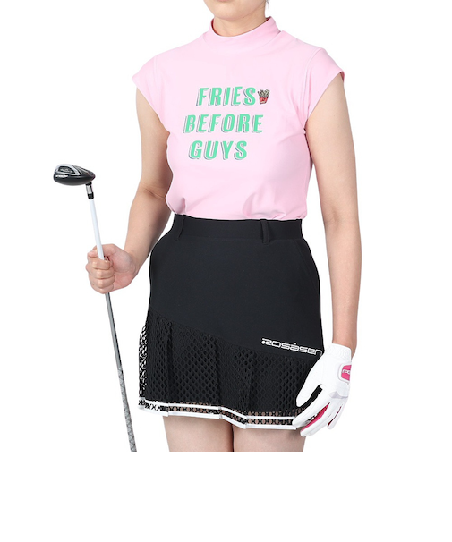 ROSASEN（ROSASEN）ゴルフウェア 半袖 A-Line ポテトスラング モックネックシャツ 048-21471-073