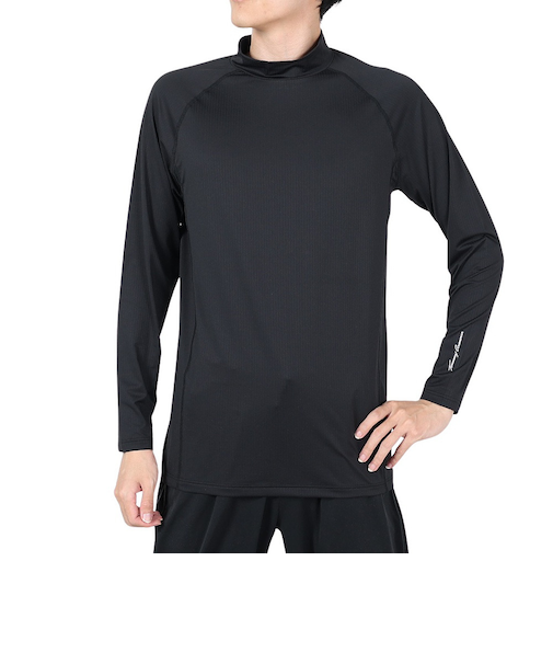 トミーアーマー（Tommy Armour）ゴルフウェア インナー 吸汗速乾 ベーシック 長袖モックネック TAGC24B040113 BLK