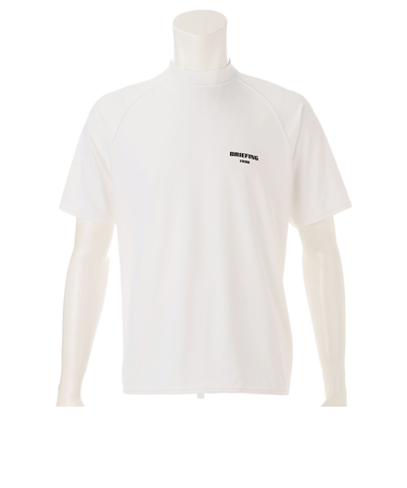 ブリーフィング（BRIEFING）ゴルフウェア 半袖 吸水速乾 LOGO RELAXED FIT モックネックシャツ BRG241MD3-000