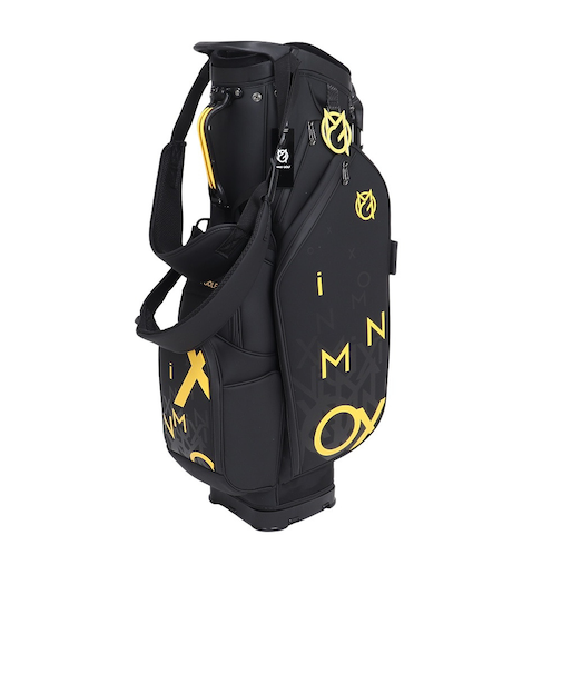 オムニックスゴルフ（OMNIX GOLF）ゴルフ キャディバッグ 軽量 スタンド式 8.5型 4分割 Black Flash SB20231007