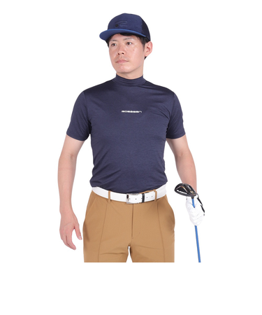 ジ・オープン（THE OPEN）ゴルフウェア 吸水速乾 クールコア 半袖 モックネック Tシャツ 174-21143-098
