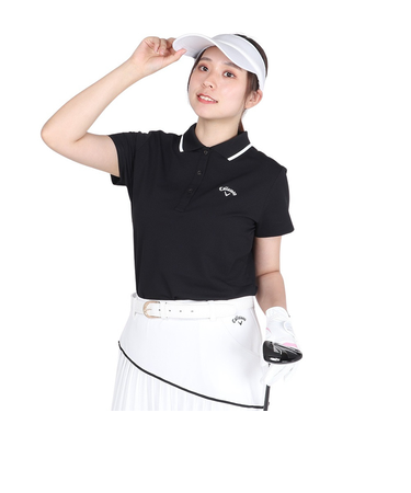 キャロウェイ（CALLAWAY）ゴルフウェア 吸汗速乾 バックプリント 半袖ポロシャツ C24234200-1010