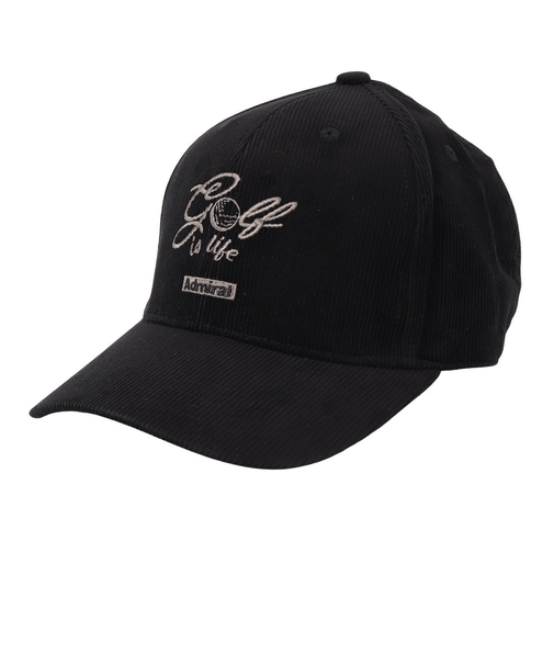 アドミラル ゴルフ（Admiral GOLF）ゴルフ コーディロイキャップ ADMB4B01-BLK