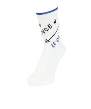 ルコックスポルティフ（lecoqsportif）ゴルフ シーズンモチーフ柄 レギュラー丈ソックス LG4FSO03L WH00