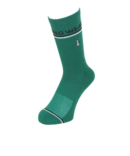 マンシング（MUNSING）ゴルフ ミドル丈 ロゴラインソックス MG4FSO20M GR00