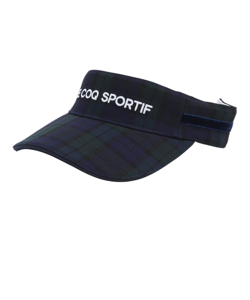 ルコックスポルティフ（lecoqsportif）ゴルフ チェック柄 サンバイザー LG4FCP50L NV00