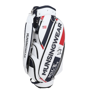 マンシング（MUNSING）ゴルフ キャディバッグ カート式 9.5型 6分割 ビッグロゴ MG4FCB05M WH00
