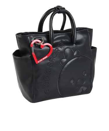 ルコックスポルティフ（lecoqsportif）ゴルフ ブラックキャラクター ポーチ ハートカラビナ付き LG4FTT45L BK00