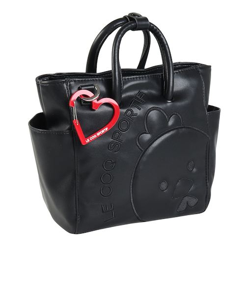 ルコックスポルティフ（lecoqsportif）ゴルフ ブラックキャラクター ポーチ ハートカラビナ付き LG4FTT45L BK00