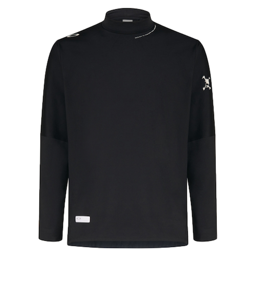 新品　オークリー　モックネック　長袖シャツ　カットソー　スカル　ブラック　2XL オークリー（OAKLEY）ゴルフウェア SKULL 長袖モックネックシャツ
