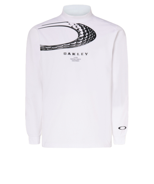 オークリー（OAKLEY）ゴルフウェア 吸汗速乾 GRAPHI 長袖モックネックシャツ FOA406961-100