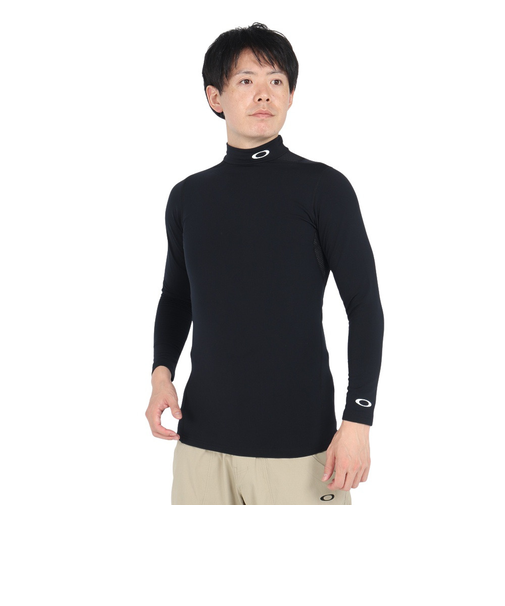 オークリー（OAKLEY）ゴルフウェア ベースレイヤー長袖モックネックシャツ FOA407068-02E