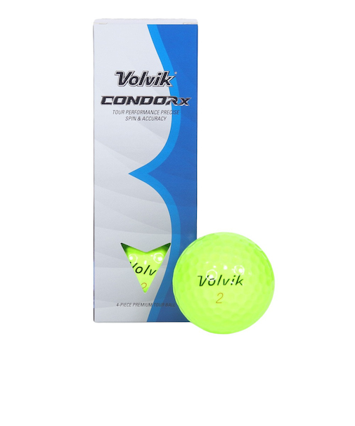 ボルビック（Volvik）ゴルフボール CONDOR X 4PC VV5PNA22 GRNスリーブ(3個入り)