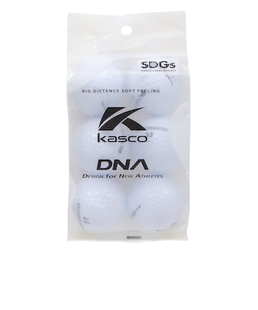 キャスコ（KASCO）ゴルフボール DNA ECOパック ホワイト 6個入り