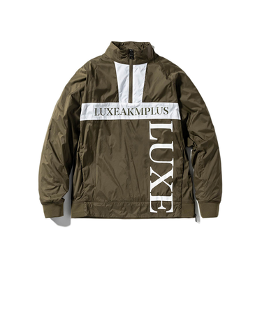 ゴルフウェア アウター 裏起毛 保温 長袖 ハーフジップトラックジャケット LAO-24052khaki