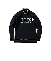 ゴルフウェア CHEST ロゴモックネックシャツ LAT-24050black