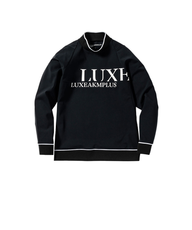 ゴルフウェア CHEST ロゴモックネックシャツ LAT-24050black