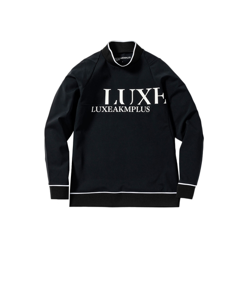 ゴルフウェア CHEST ロゴモックネックシャツ LAT-24050black