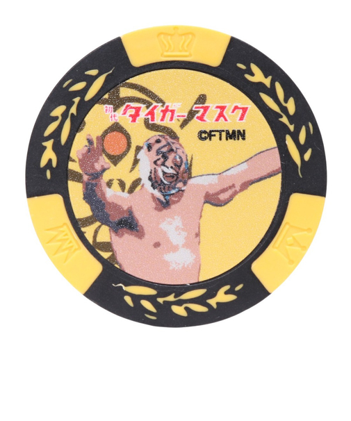 ホクシン（Hokushin）初代タイガーマスク ゴルフチップマーカー YL MK447 TMCMK