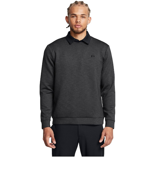 アンダーアーマー（UNDER ARMOUR）ゴルフウェア アウター 速乾 Drive Midlayer クルーネックシャツ 1387122 001