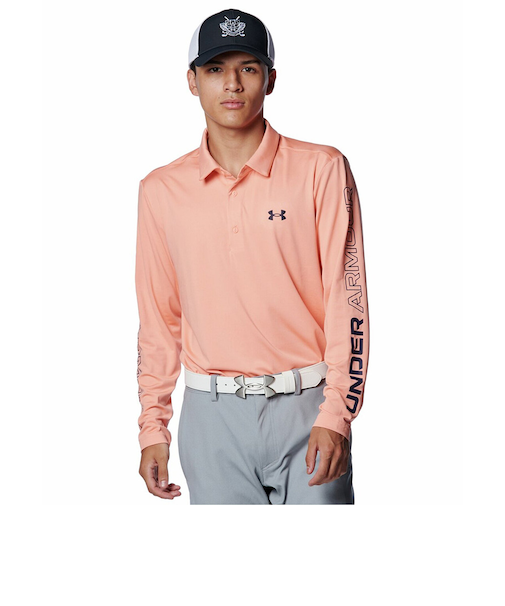 アンダーアーマー（UNDER ARMOUR）ゴルフウェア PlayoffWordmark長袖ポロシャツ 1388305 896