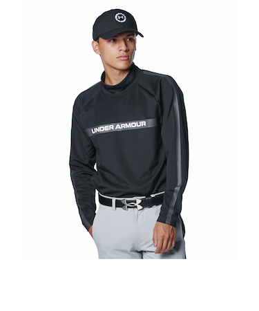 アンダーアーマー（UNDER ARMOUR）ゴルフウェア 裏起毛 速乾 CG Pro 長袖モックネックシャツ 1388309 001