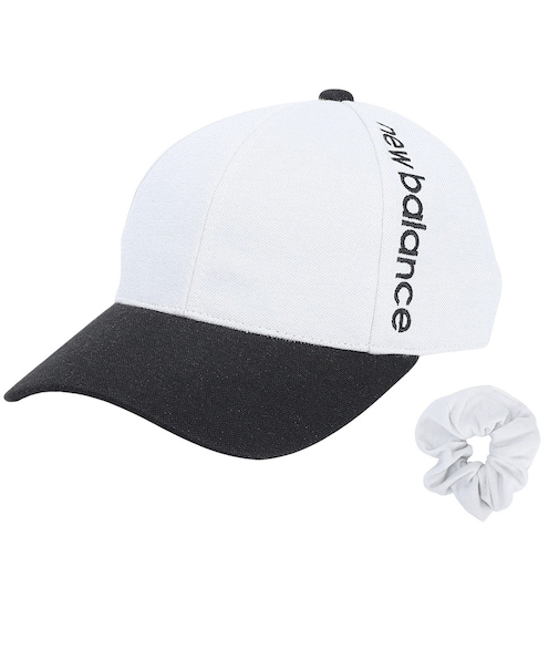 ニューバランス（new balance）ラメジャージー 6パネルキャップ シュシュ付き 012-4287506-030