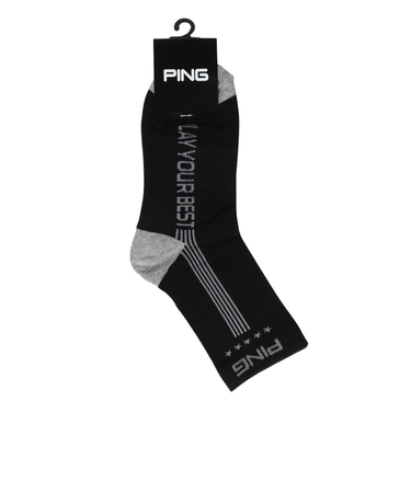 ピン（PING）ゴルフ ポリエステル綿混 消臭 ショートソックス 621-4286803-010