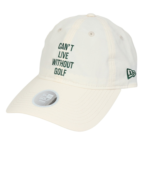 ニューエラ（NEW ERA）ゴルフ 撥水 キャップ Womens 9THIRTY ロングバイザー CANT LIVE WITHOUT GOLF 1432621…